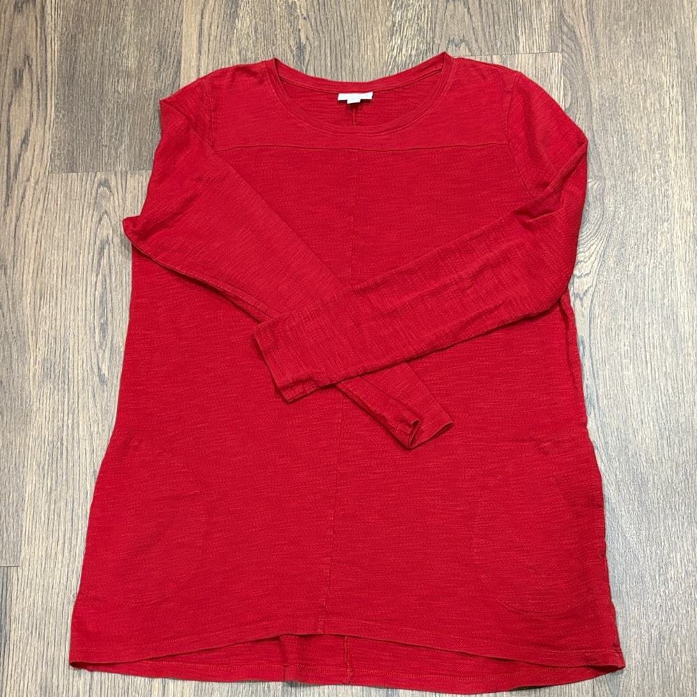J. Jill Red Women's Tunic Top